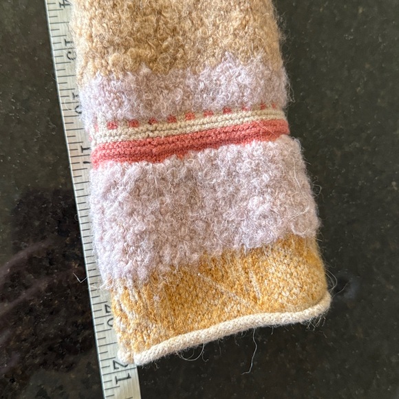 Free People Mixed Up Cuff Thermal Top Peach Size Large - Picture 11 of 12